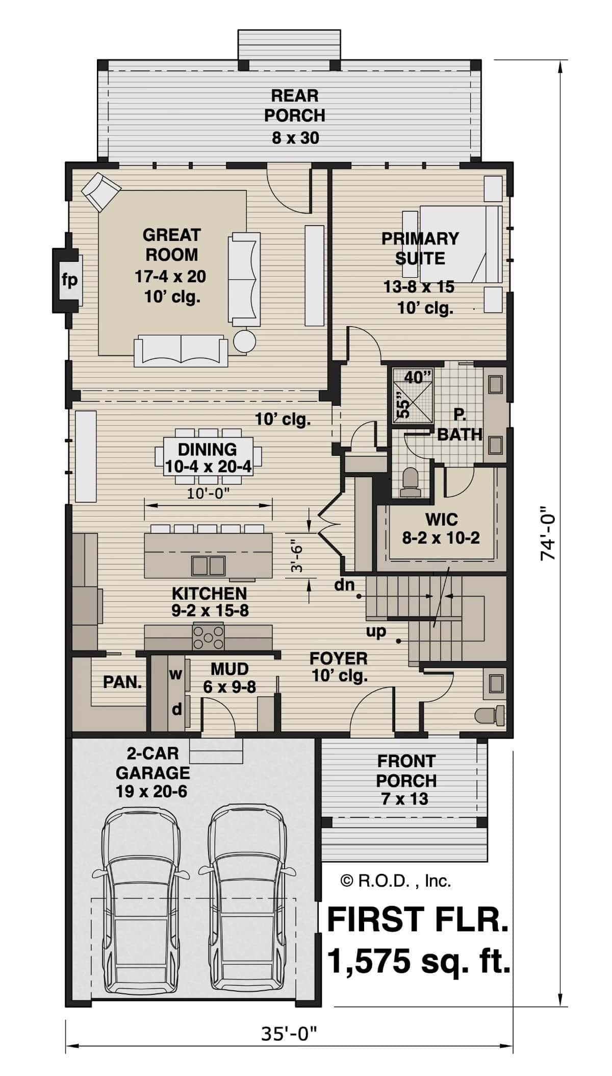 Explore the Spacious Great Room and Sleek Kitchen in This 1,575 Sq. Ft. Layout
