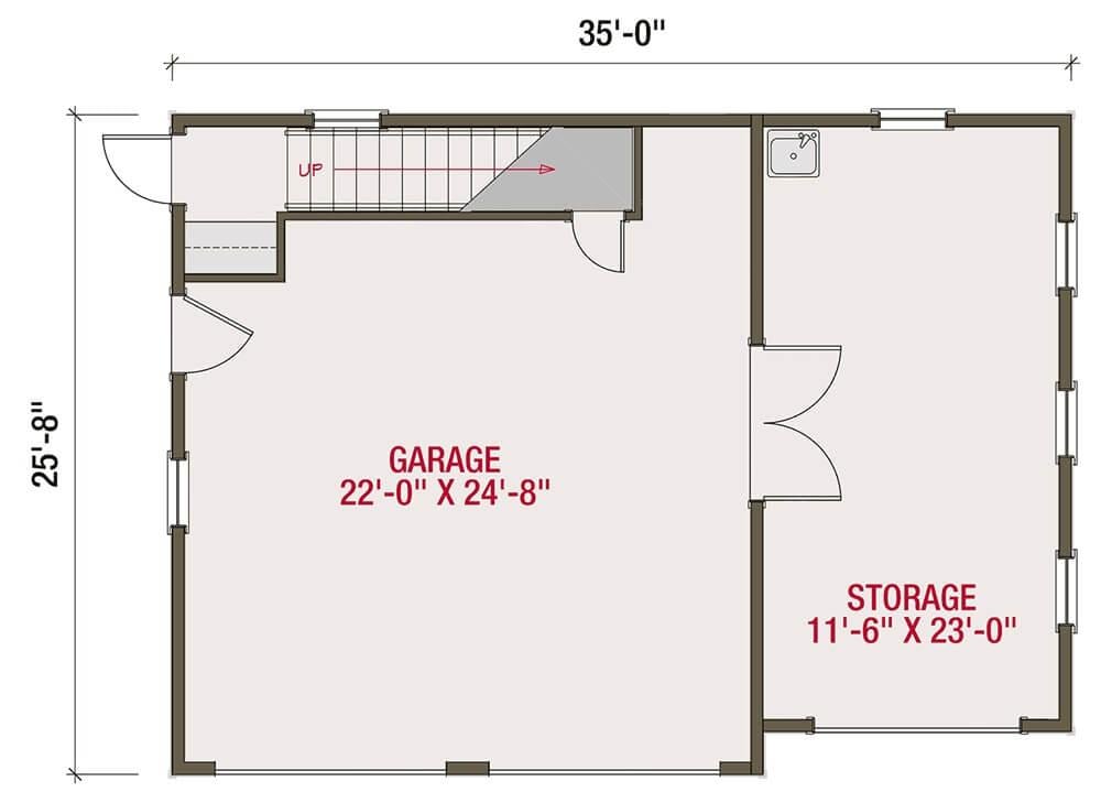Explore the Spacious Garage and Storage Layout