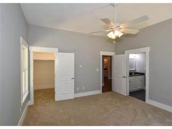 Craftsman Bedroom with Neutral Tones and Functional Layout