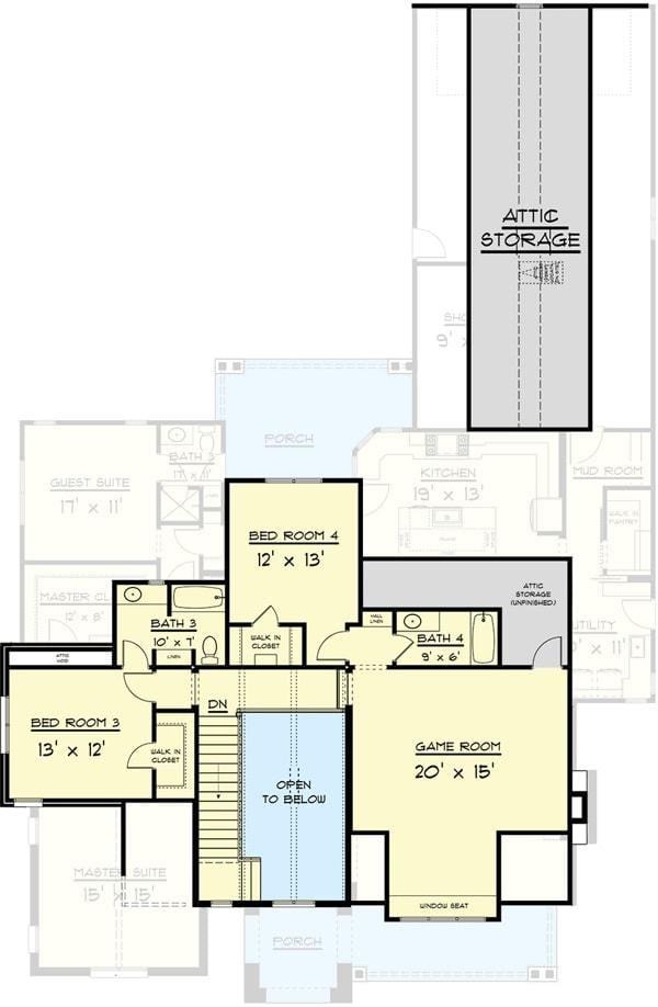Check Out the Expansive Game Room in This Floor Plan
