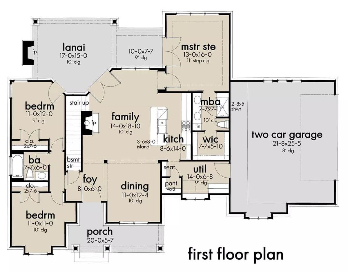 Explore This Thoughtful First Floor Layout with a Spacious Lanai