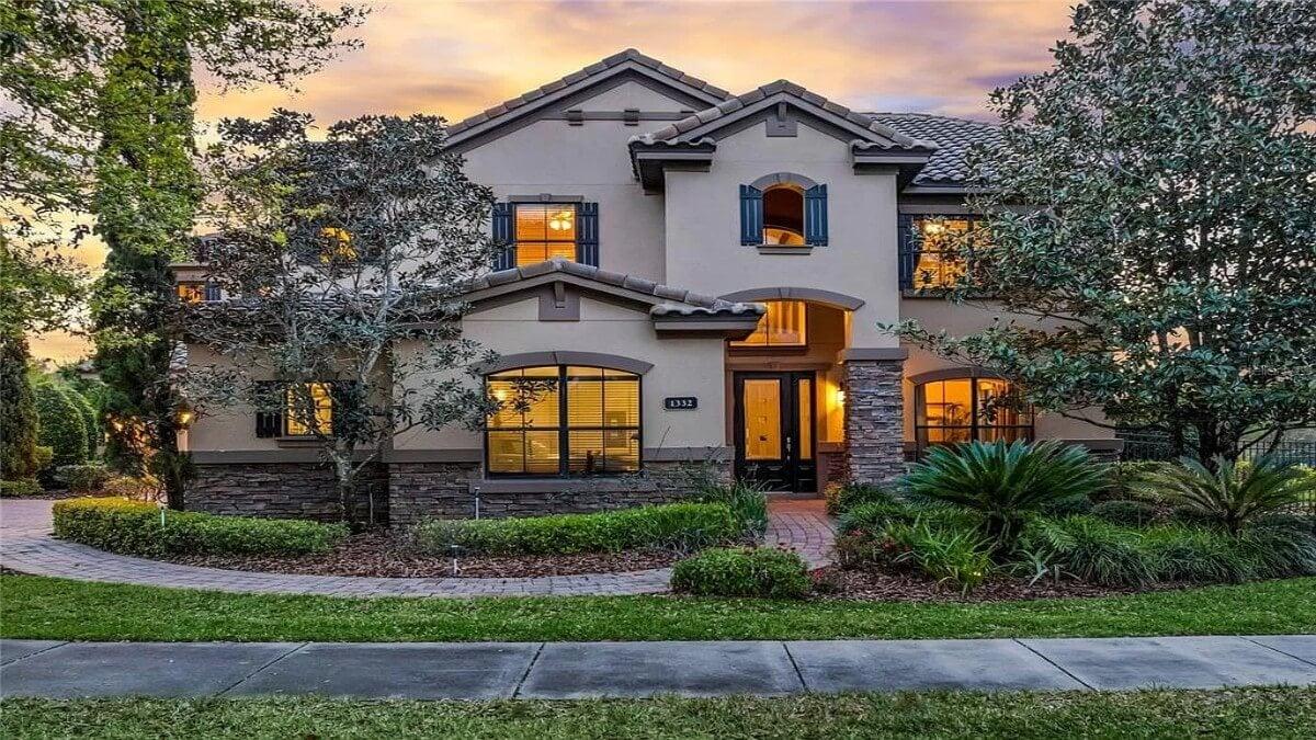 Classic Mediterranean Facade with Stone Accents
