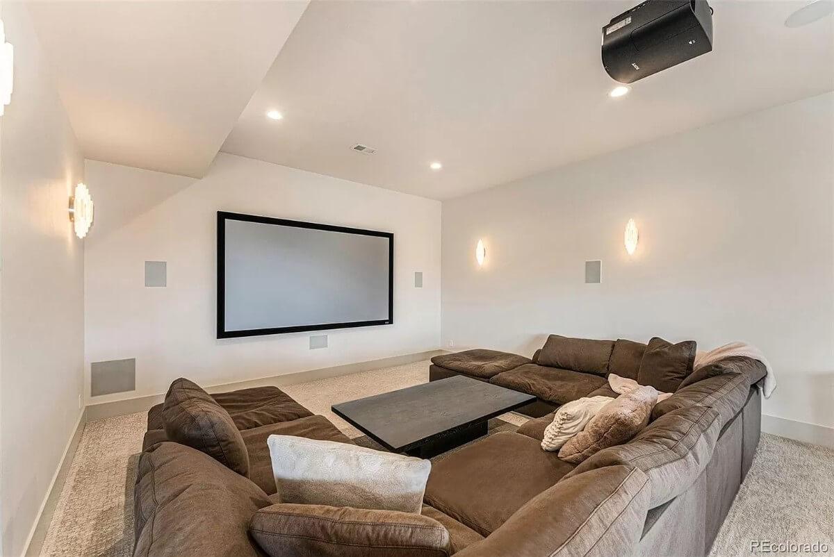 Transform Your Evenings with This Plush Home Theater