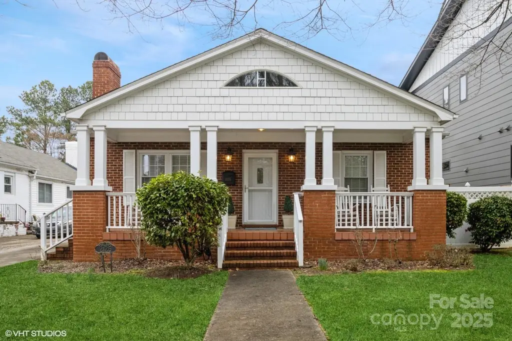Bungalow-Style 3-Bedroom Home with Front Porch and Walk-up Attic (2,069 Sq. Ft. Floor Plan)