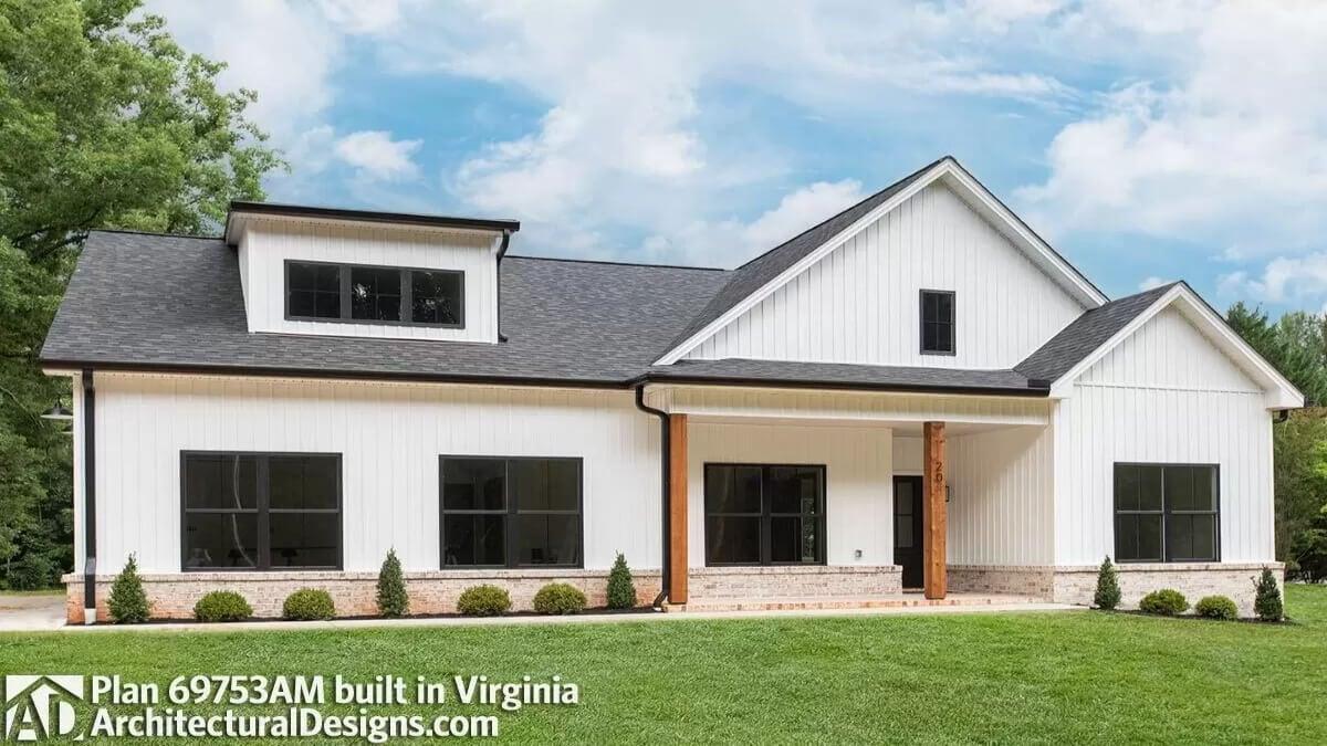Modern Farmhouse Exterior with Bold Dormer Windows