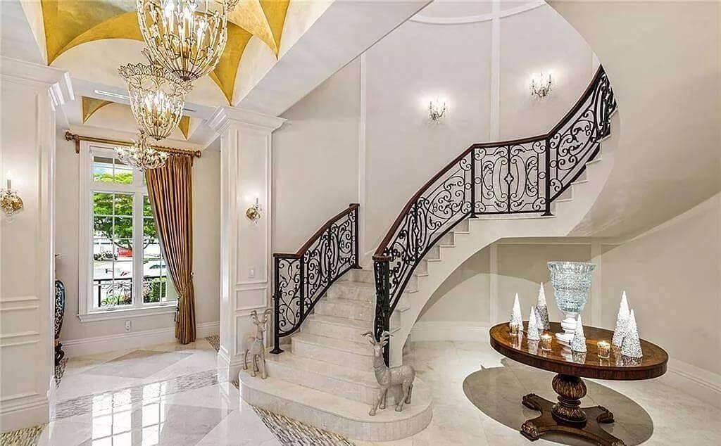Wow, Look at This Ornate Staircase With Its Intricate Ironwork