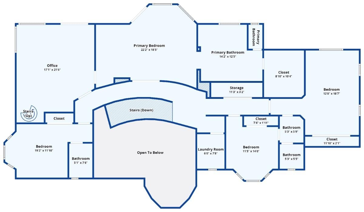 Explore the Upper Floor with Its Inviting Primary Suite