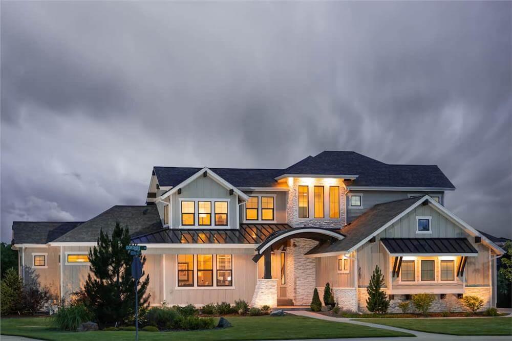Wow, Check Out the Dramatic Rooflines on This Modern Craftsman Home