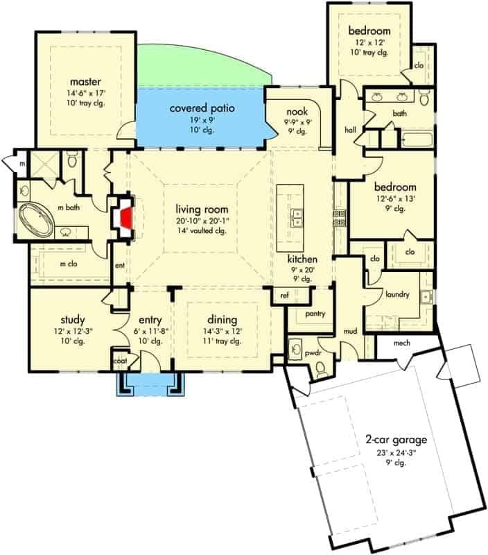 Wow, Check Out This Smart Floorplan with a Cozy Nook
