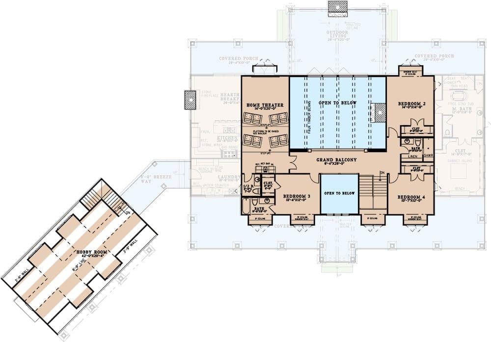 Explore the Upper-Level Retreat with a Spacious Grand Balcony