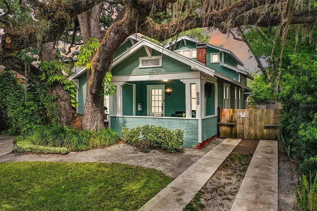 Charming Craftsman Bungalow Nestled Under Majestic Oaks