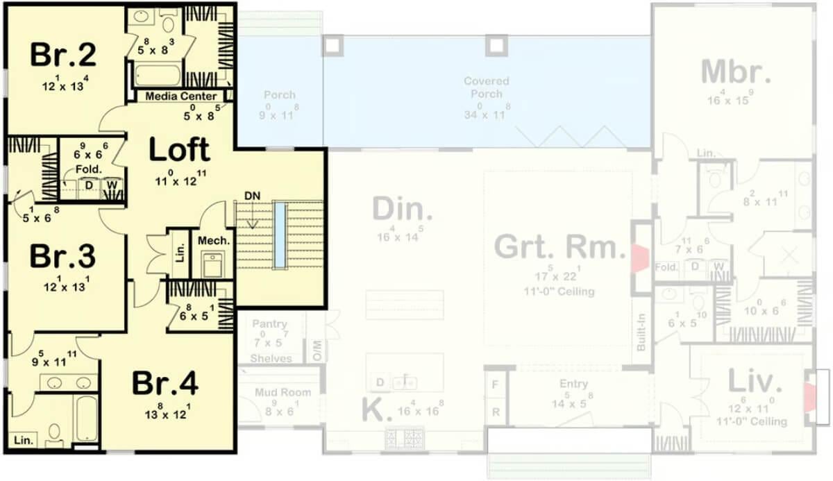 Check Out the Versatile Loft Space in This Floor Plan