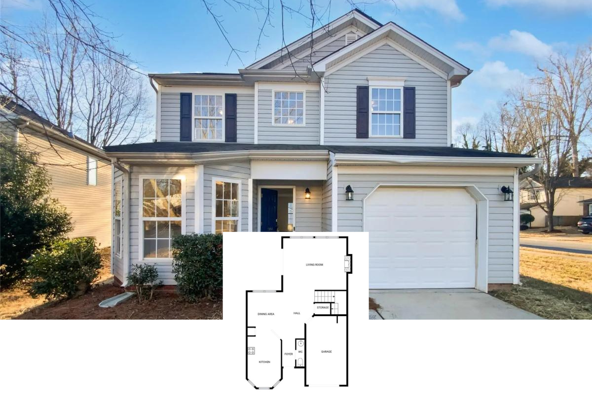Traditonal 3-Bedroom Home with Open-Concept Layout and Rear Patio (1,566 Sq. Ft. Floor Plan)