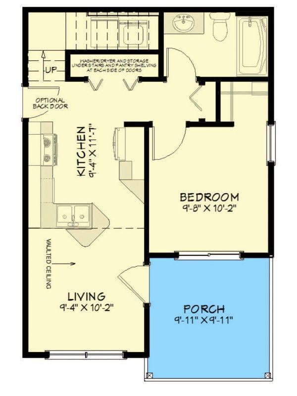 Compact Floor Plan with Convenient Kitchen Layout