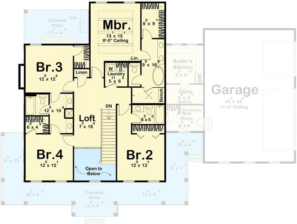 Exploring the Spacious Loft in This Thoughtful Floor Plan