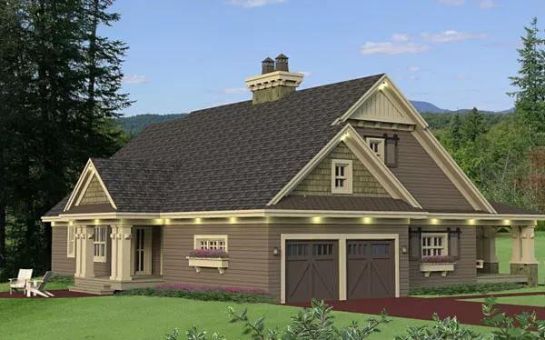 Craftsman Gem with Built-In Flower Boxes and Charming Roofline