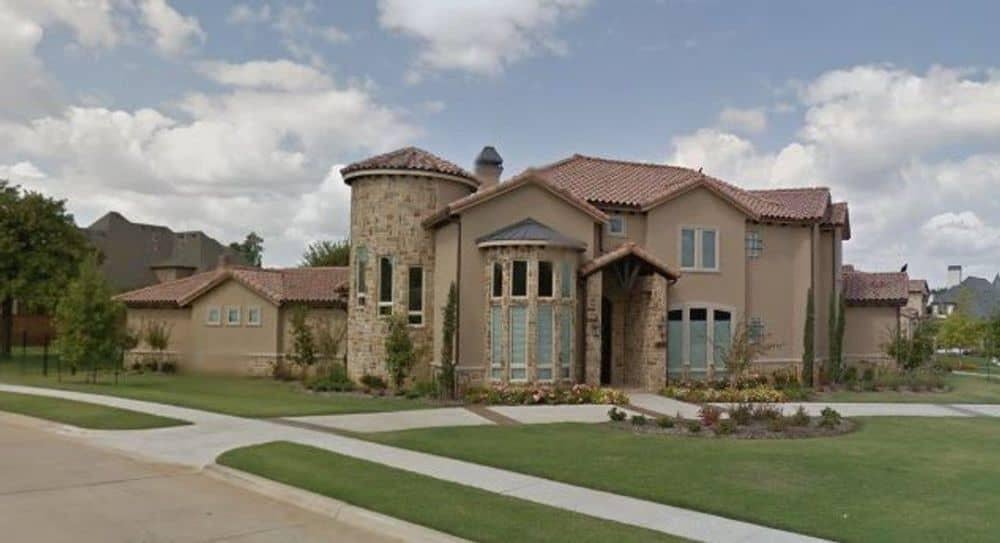 Mediterranean Charm with a Distinctive Stone Tower