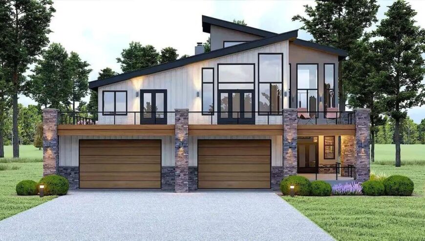 3-Bedroom Transitional Cottage with Wraparound Deck and Oversized ...
