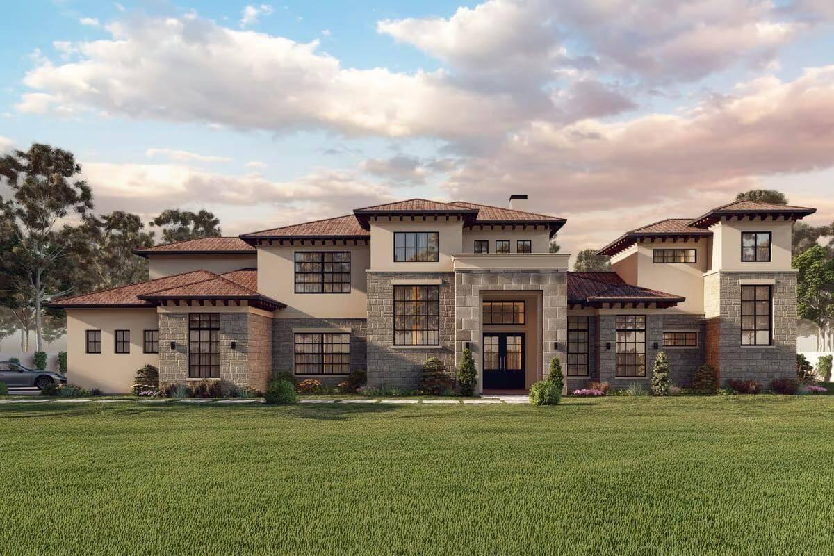 Check Out the Stone Accents on This Grand Facade