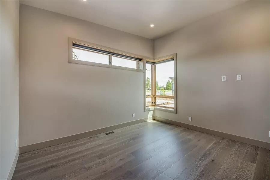 Check Out the Unique Horizontal and Corner Windows in This Room