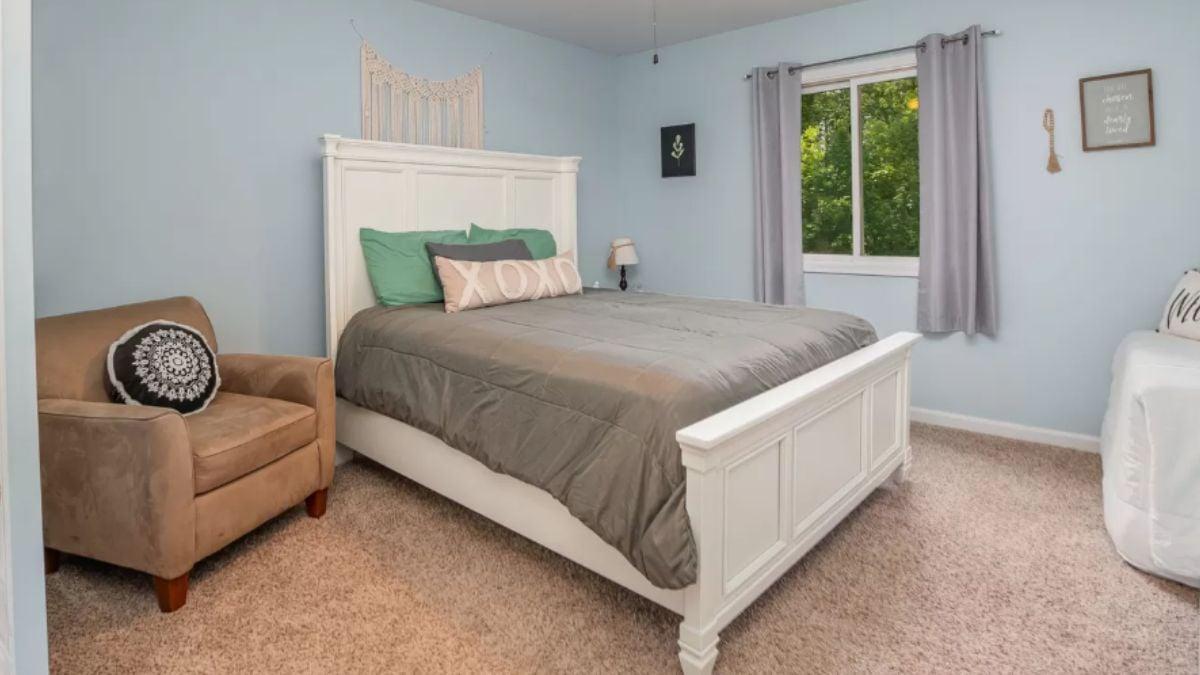 Subtle Bohemian Touches in a Serene Bedroom