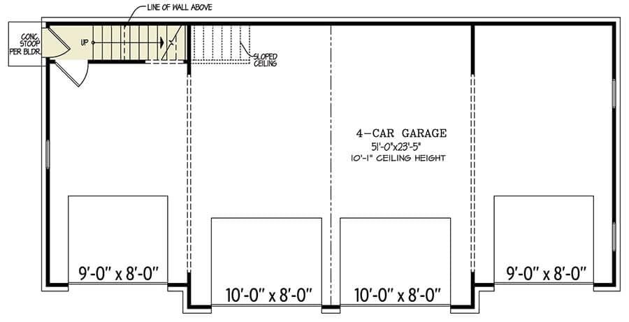 Explore the Spacious Layout of This 4-Car Garage