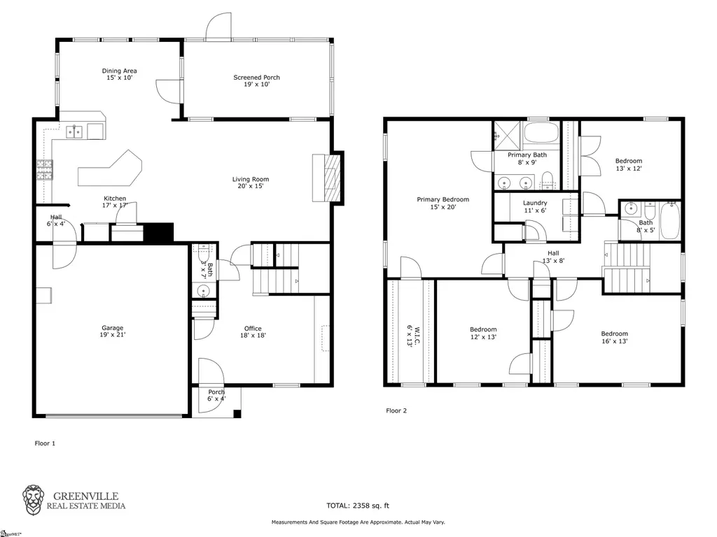 Craftsman-Style 4-Bedroom Home with Open-Concept Layout and Screened-in Porch (Floor Plan)