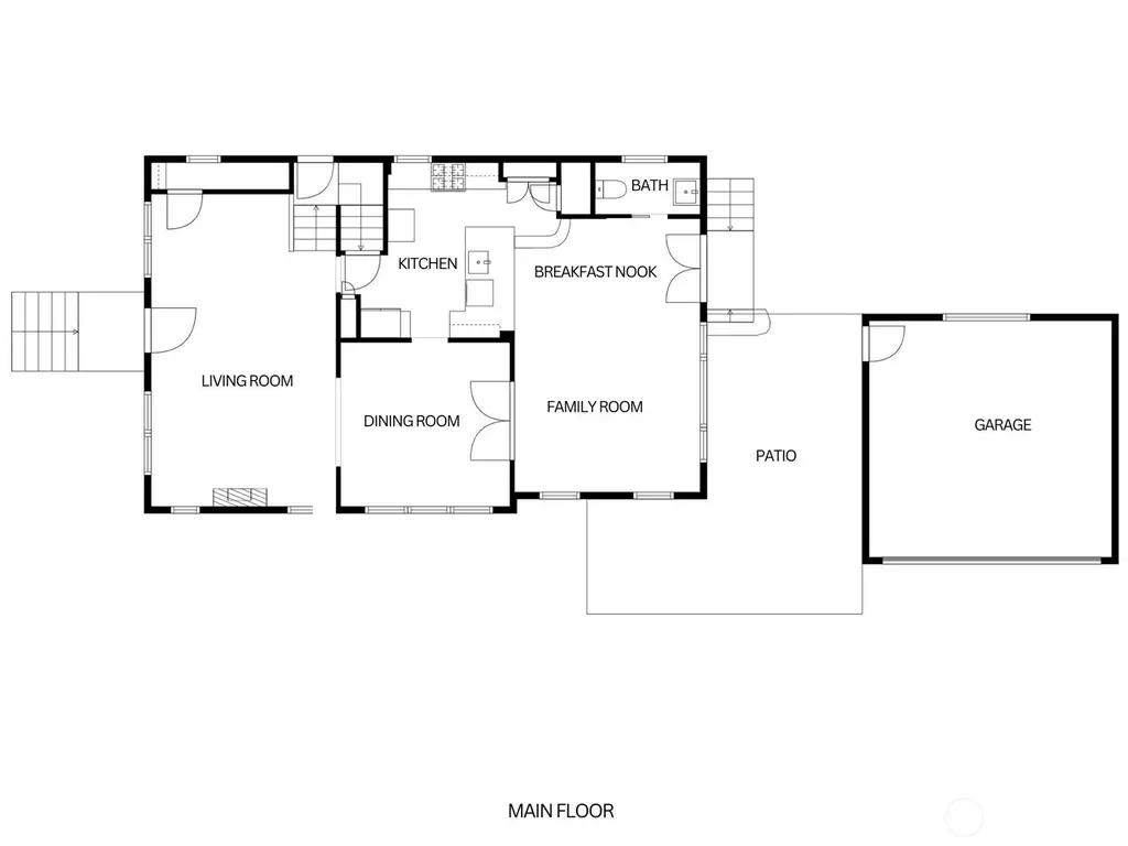 Colonial-Style 4-Bedroom Home for a Corner Lot with Bonus Room and Detached Single Garage (2,788 Sq. Ft. Floor Plan)