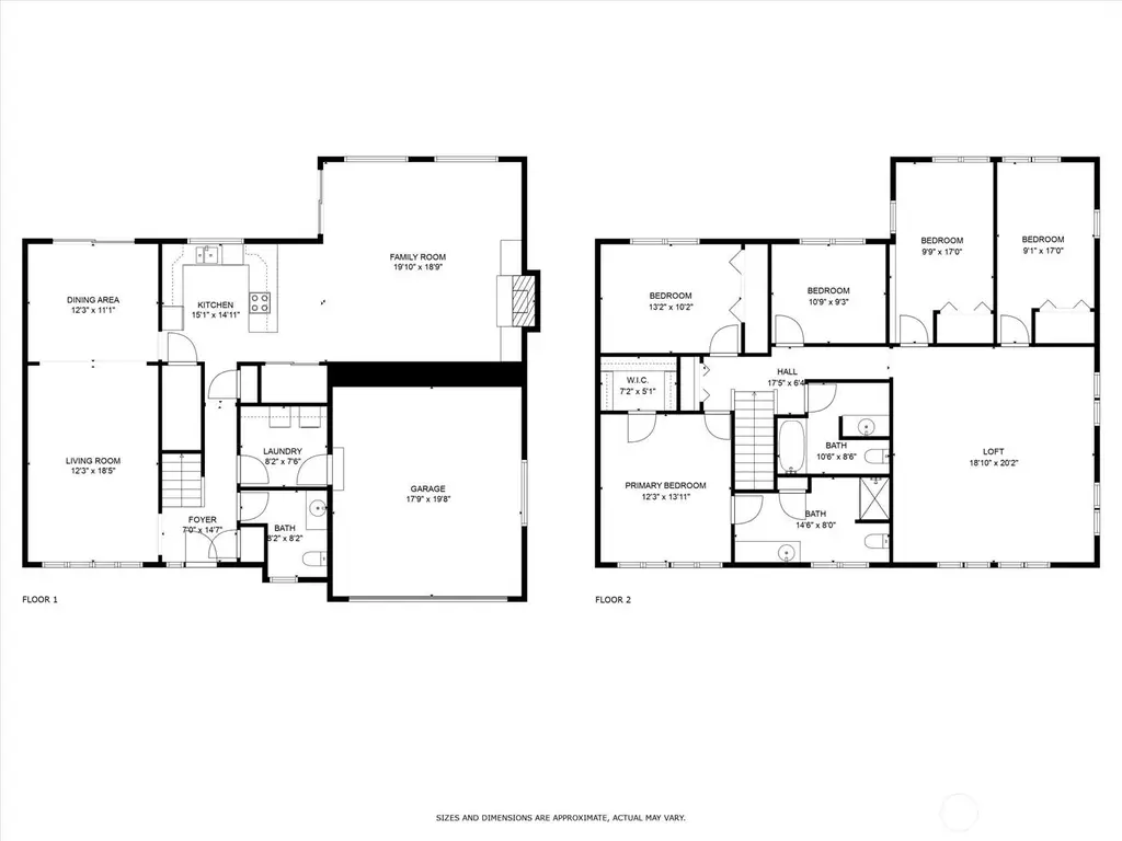 Colonial-Style 5-Bedroom Home with Loft and Double Garage (2,920 Sq. Ft. Floor Plan)