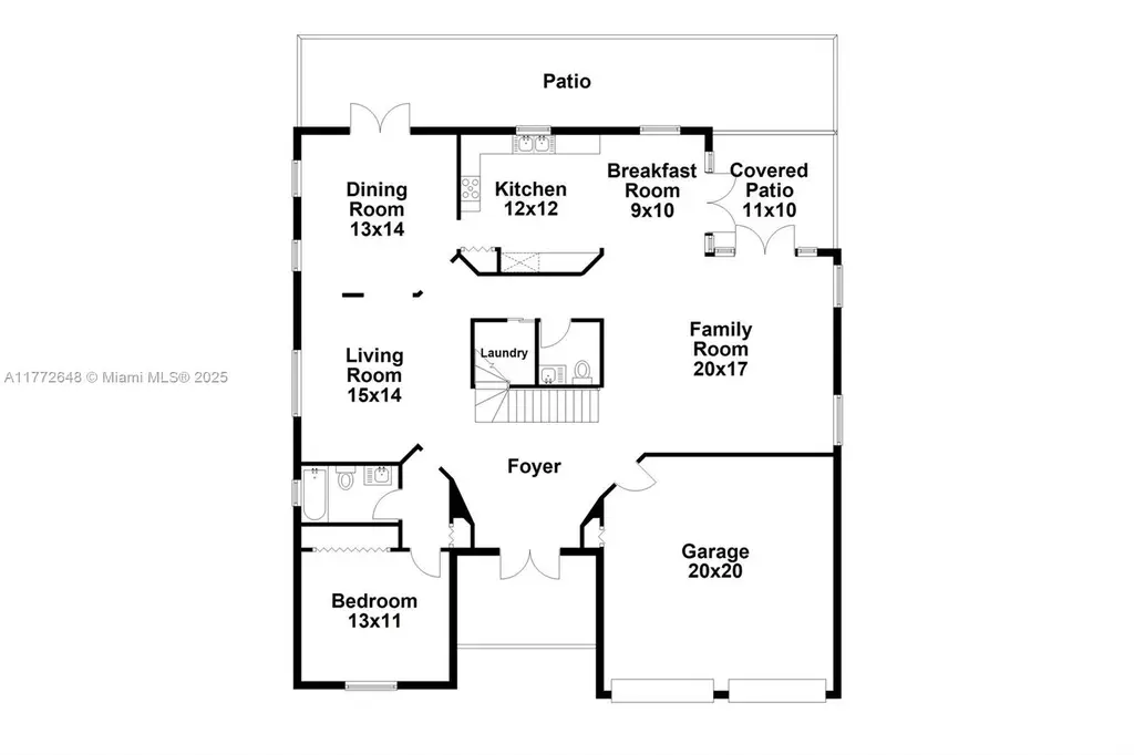 Mediterranean 4-Bedroom Revival-Style Home with Covered Patio and Two-Car Garage (2,747 Sq. Ft. Floor Plan)