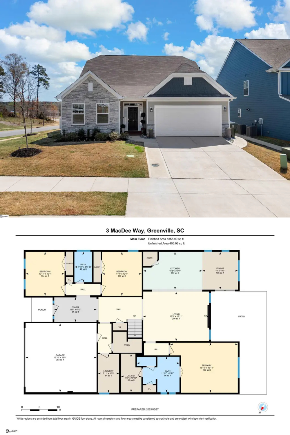 Traditional-Style 4-Bedroom Home with Loft and Covered Back Porch (Floor Plan)
