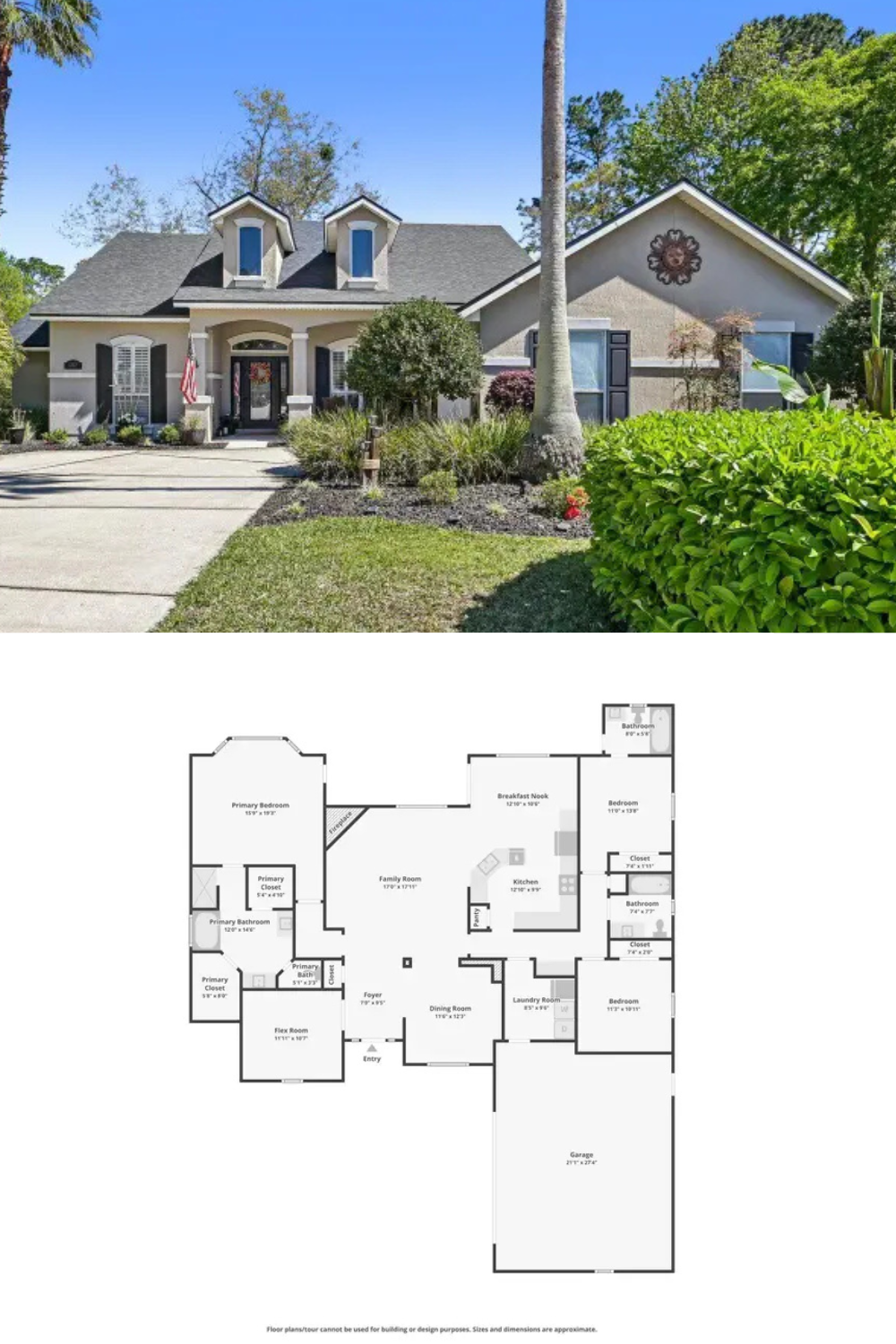 3-Bedroom French Country-Style Home with Front Porch and 2-Car Angled Garage (2,210 Sq. Ft. Floor Plan)