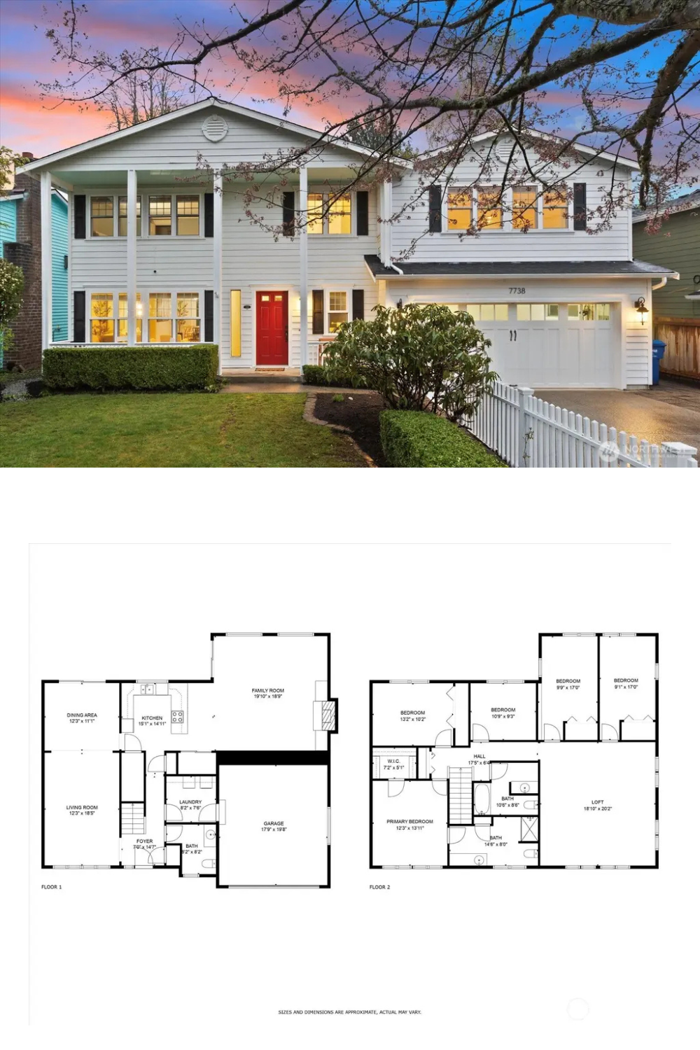 Colonial-Style 5-Bedroom Home with Loft and Double Garage (2,920 Sq. Ft. Floor Plan)