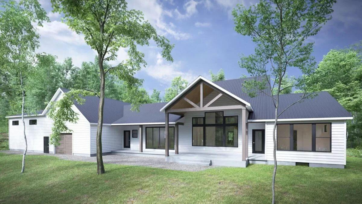 Look at This Stunning Gable Detail on the Modern Farmhouse Exterior