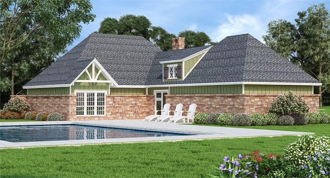 Relax by the Pool with Charming Craftsman Details