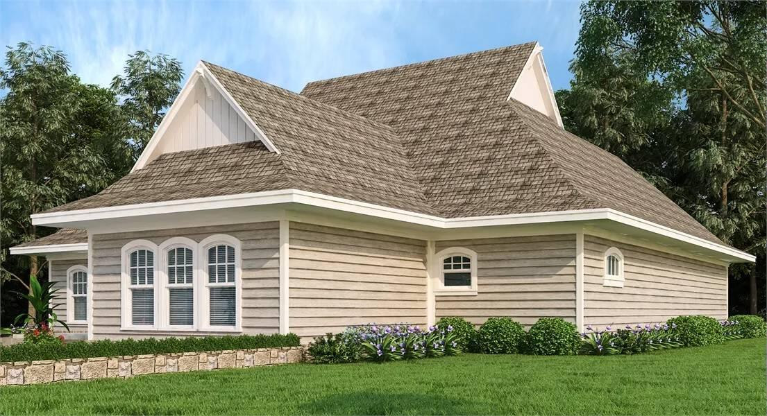 Check Out the Hipped Roof and Triple Window Set on This Craftsman Cottage