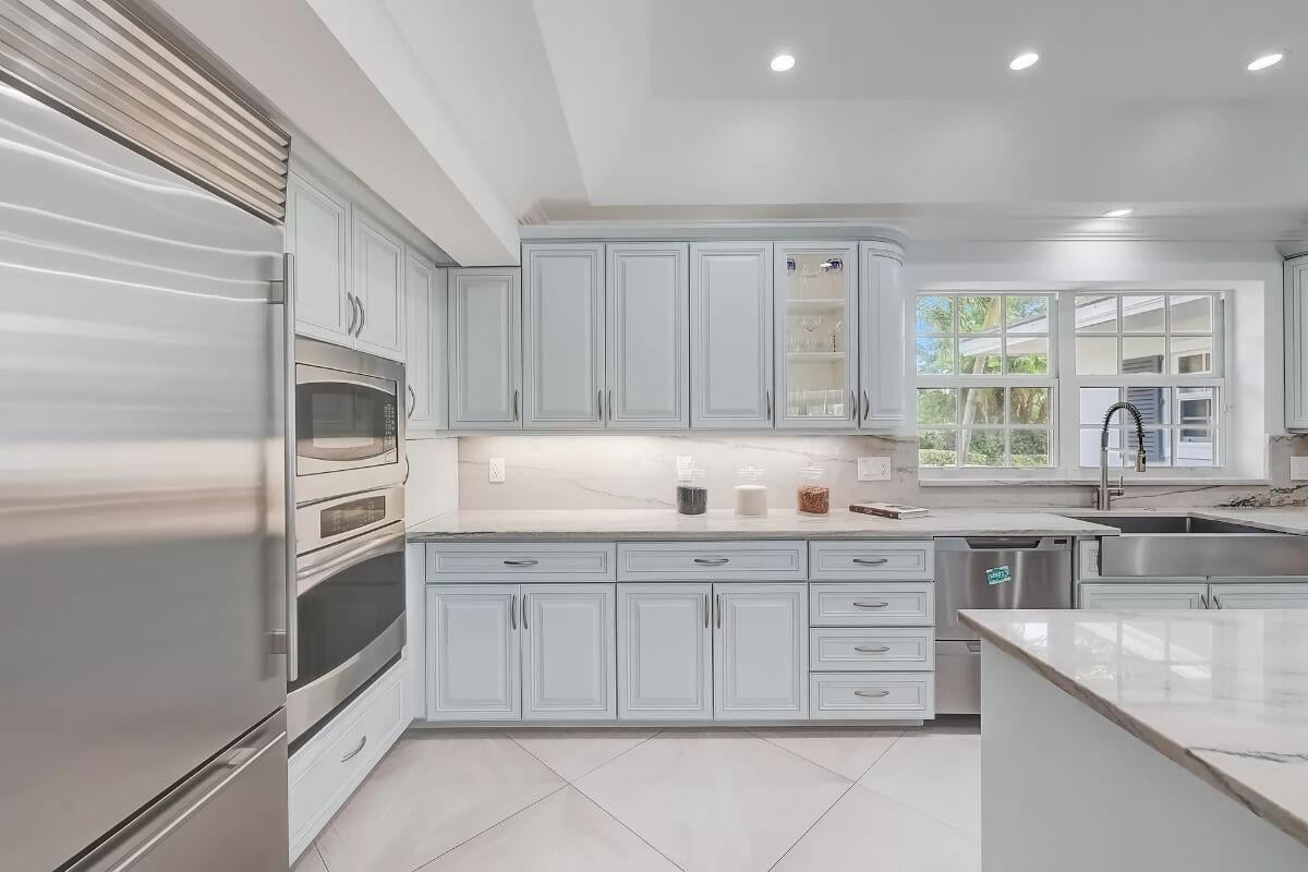 Check Out the Under-Cabinet Lighting in This Pristine Kitchen