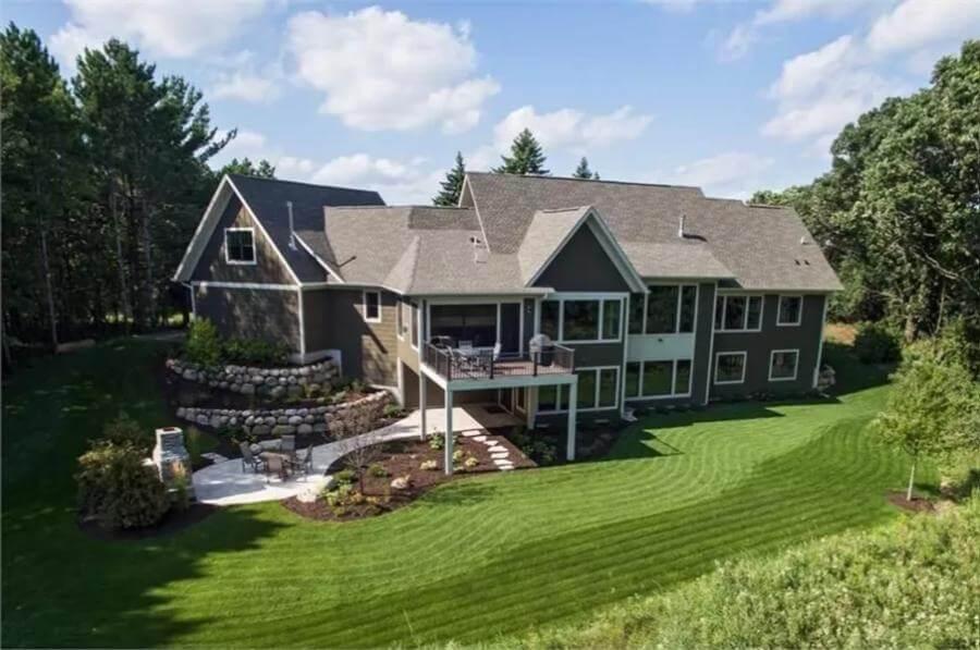 Look at the Expansive Backyard and Tiered Stone Landscaping