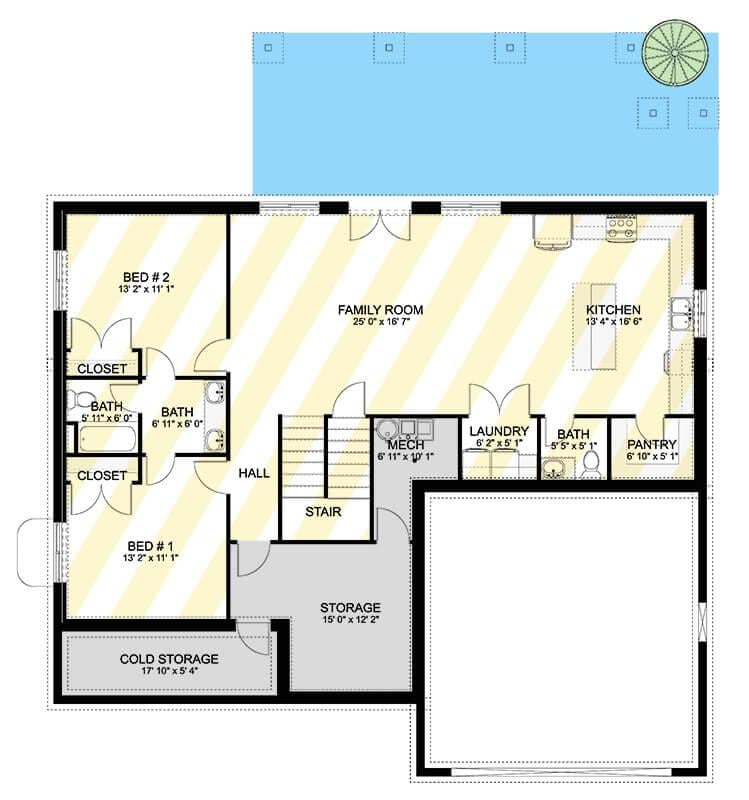 Lower Level Retreat with Spacious Family Room and Extra Storage
