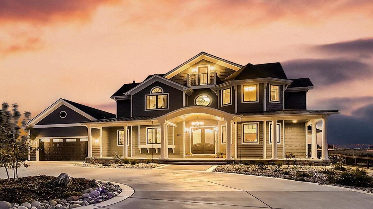 Check Out the Wraparound Porch on This Stunning Craftsman Home