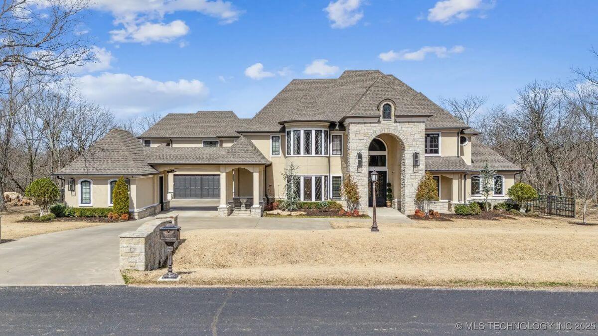 5-Bedroom French Country-Style Home with Balcony and Open-Concept Living (6,214 Sq. Ft. Floor Plan)