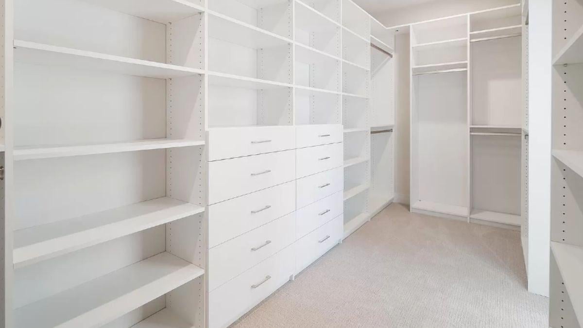 Explore the Detailed Organization of This Spacious Walk-In Closet
