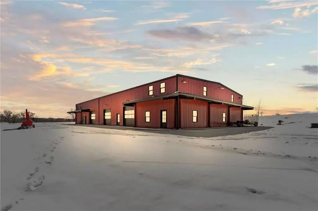 8-Bedroom Luxury Barndominium with Balcony and In-Law Suite (6,488 Sq. Ft. Floor Plan)