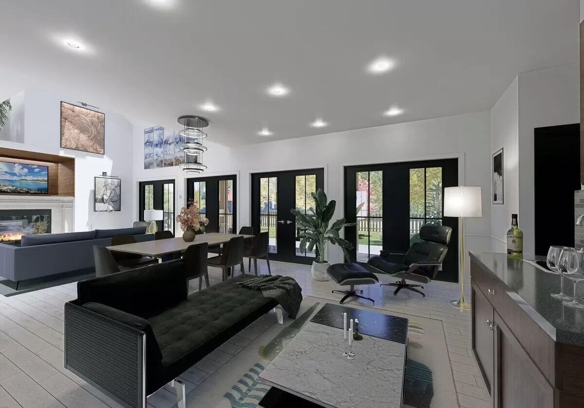Wow, Take a Look at Those French Doors Leading to the Patio