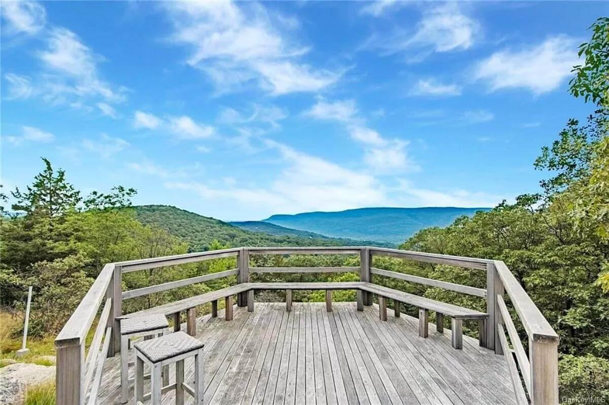 Take in the Views from This Elevated Wooden Deck