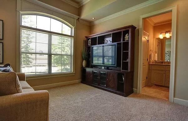 Intimate TV Nook with a Statement Entertainment Center