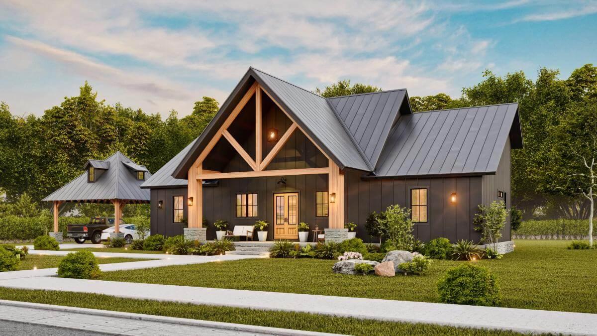 Wow, Check Out Those Striking Exposed Trusses!