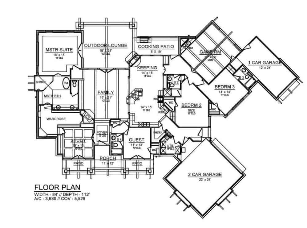 Explore This Expansive Floor Plan with a Unique Layout