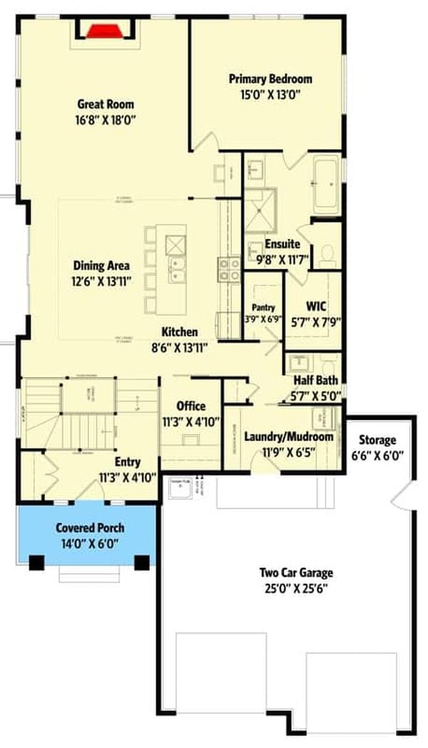 Exploring This Functional Main Floor Plan with a Cozy Office Space