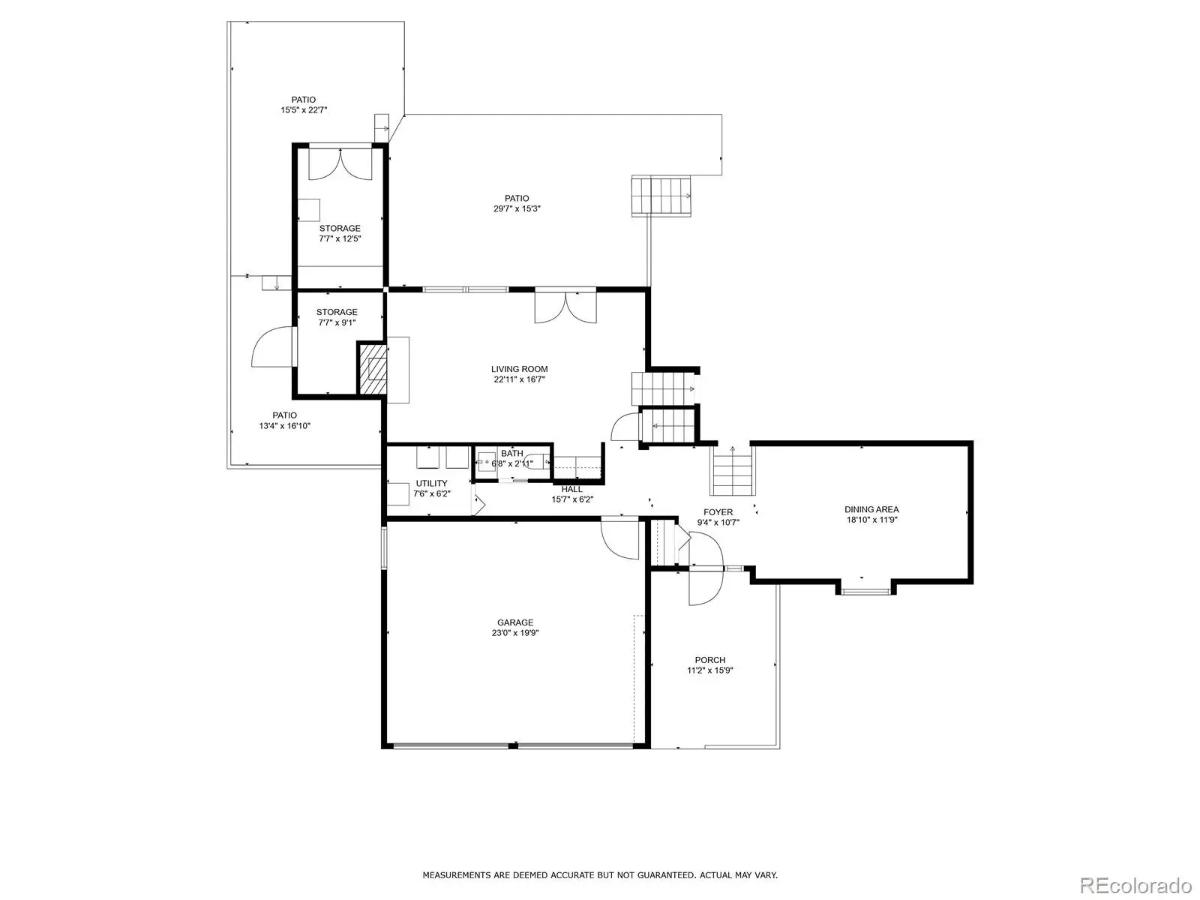 Traditional-Style 3-Bedroom Home with Two-Car Attached Garage and Several Patio Areas (2,622 Sq. Ft. Floor Plan)